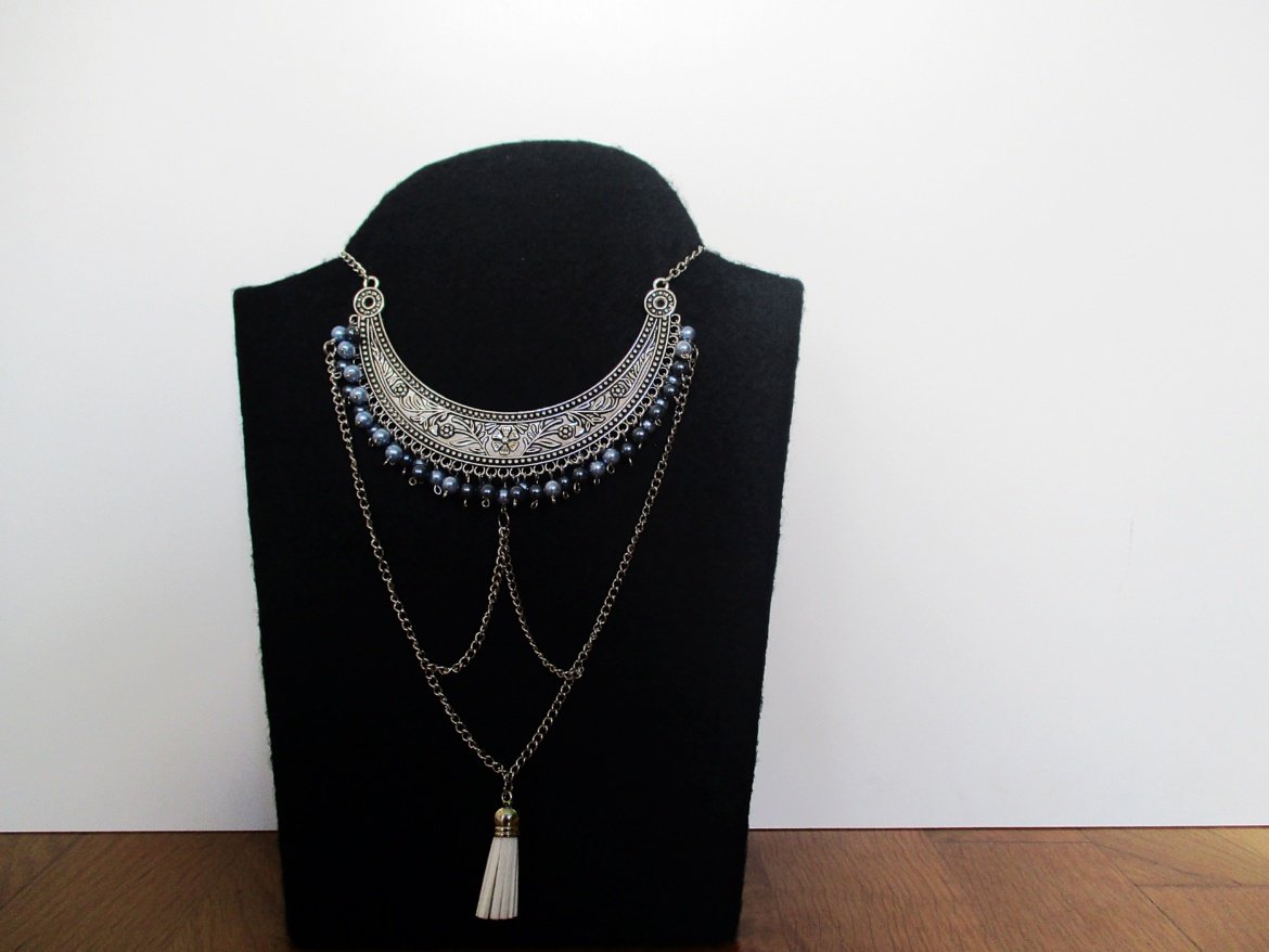COLLAR BOHO CON CADENAS FACIL