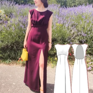 empire waist maxi dress sewing pattern pdf