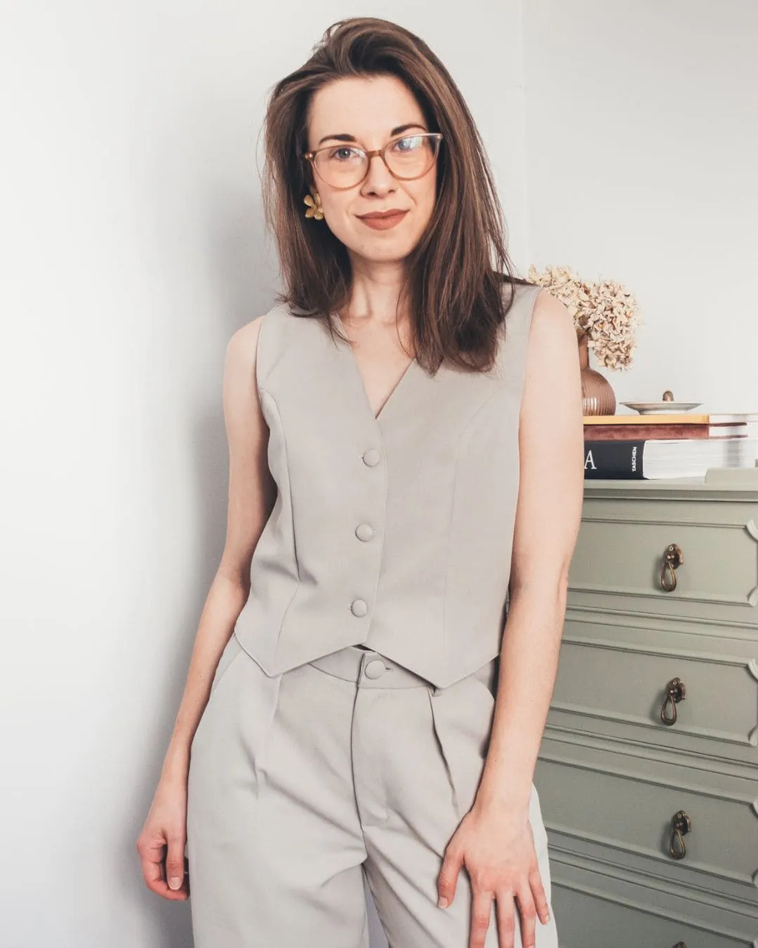 3 waist-length v-neck vest sewing pattern waist-length v-neck vest sewing pattern