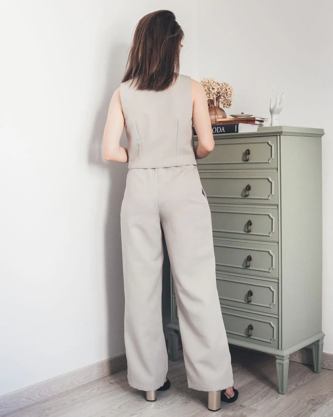 4 pleated straight leg trousers pattern pleated straight leg trousers pattern