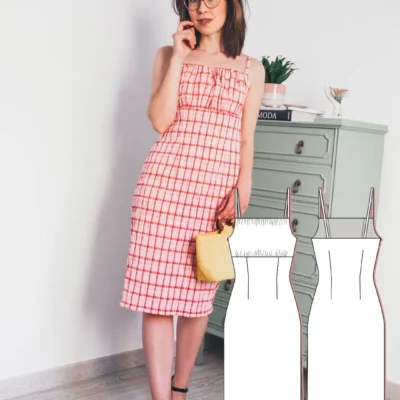 Empire waist sundress pattern ~ Demeter cottagecore milkmaid dress