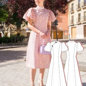 modern cheongsam dress sewing pattern