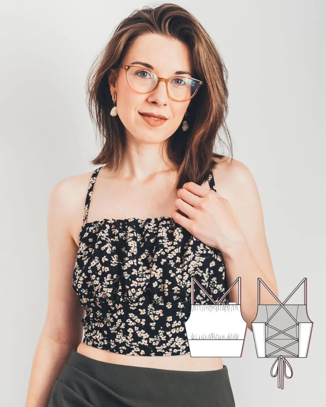 1. milkmaid top sewing pattern - Demeter crop top template 1. milkmaid top sewing pattern - Demeter crop top template