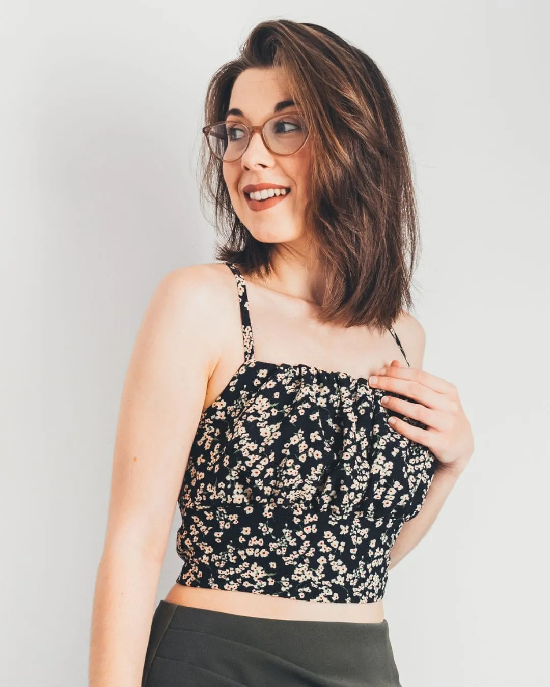 5. structured crop top pattern 5. structured crop top pattern